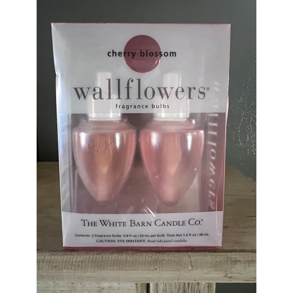 The White Barn Candle Co Cherry Blossom Wallflowers Fragrance Bulbs 2 Pack New